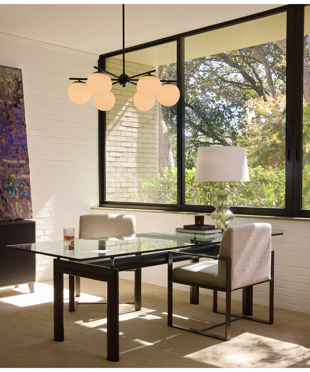 Jasper 3-light Chandelier Matte Black - Image 6