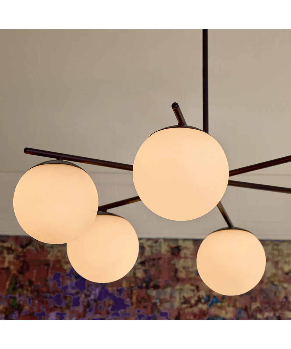 Jasper 3-light Chandelier Matte Black - Image 7