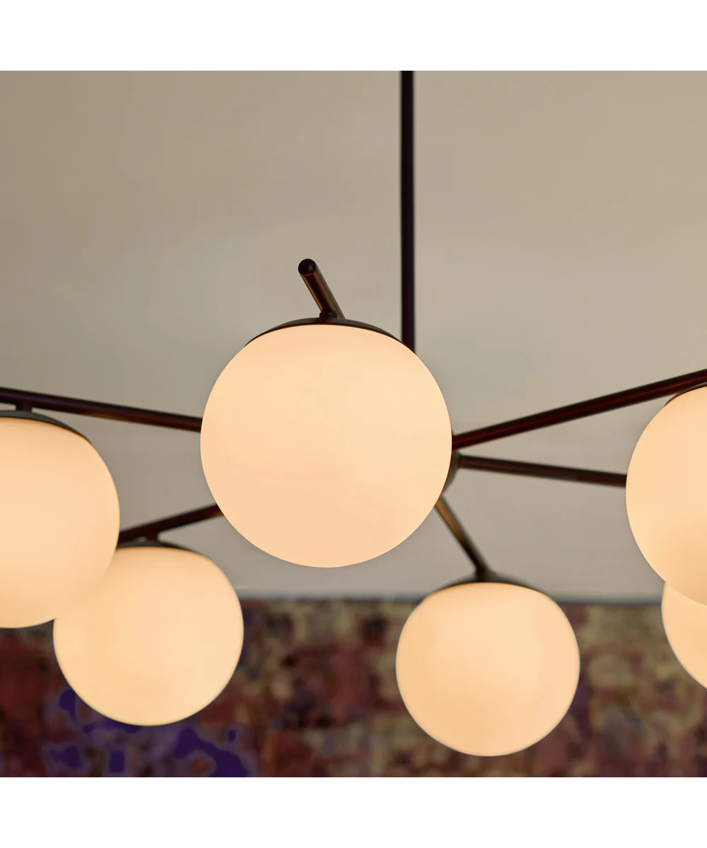 Jasper 3-light Chandelier Matte Black - Image 8
