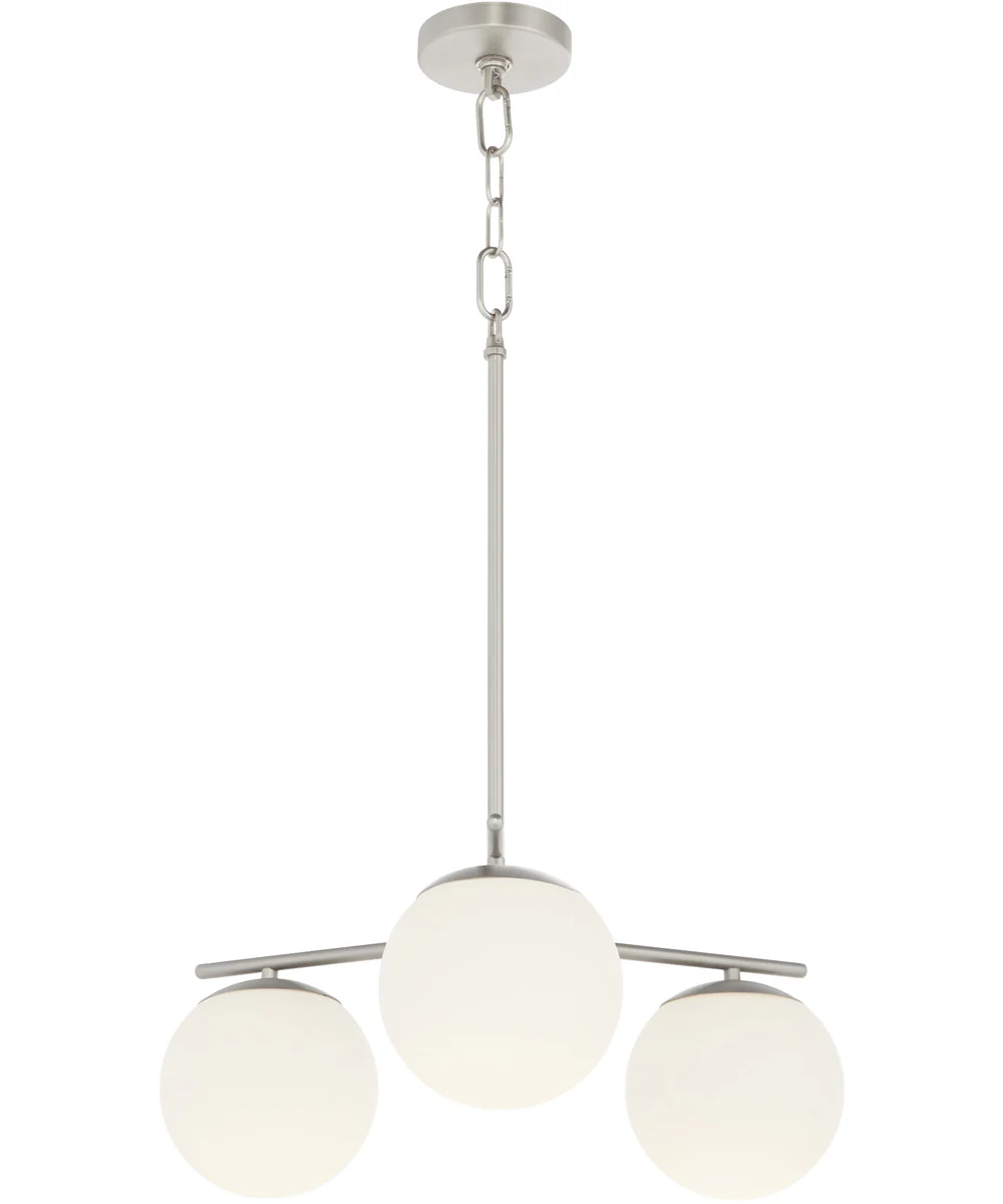 Jasper 3-light Chandelier Satin Nickel - Image 2