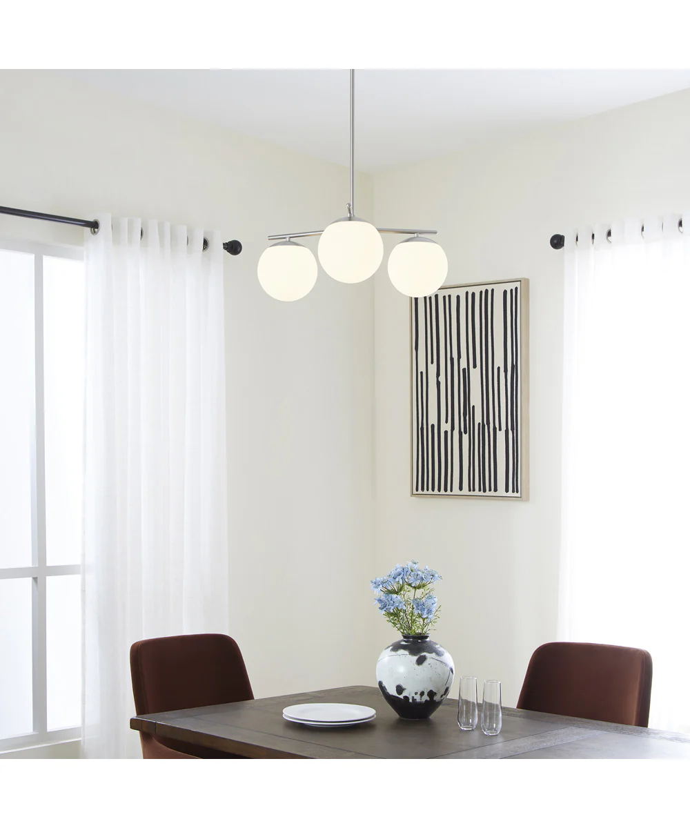 Jasper 3-light Chandelier Satin Nickel - Image 5