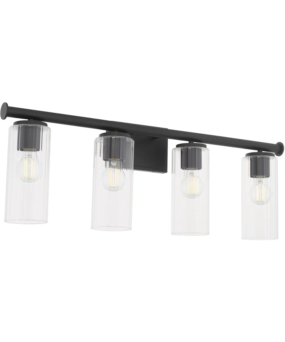 Tamara Day's Mercier 4-light Bath Vanity Light Matte Black - Image 3