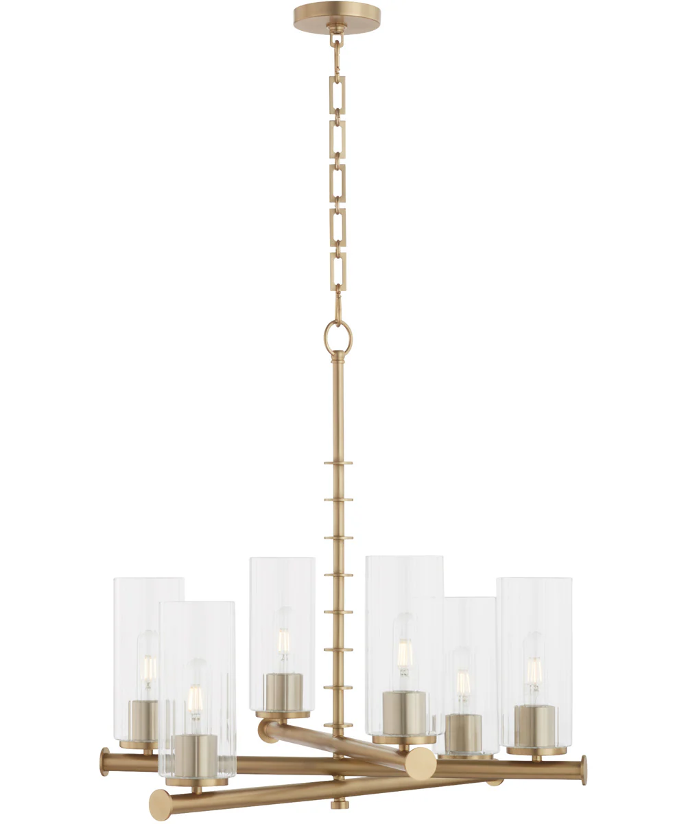 Tamara Day's Mercier 6-light Chandelier Aged Brass - Image 3