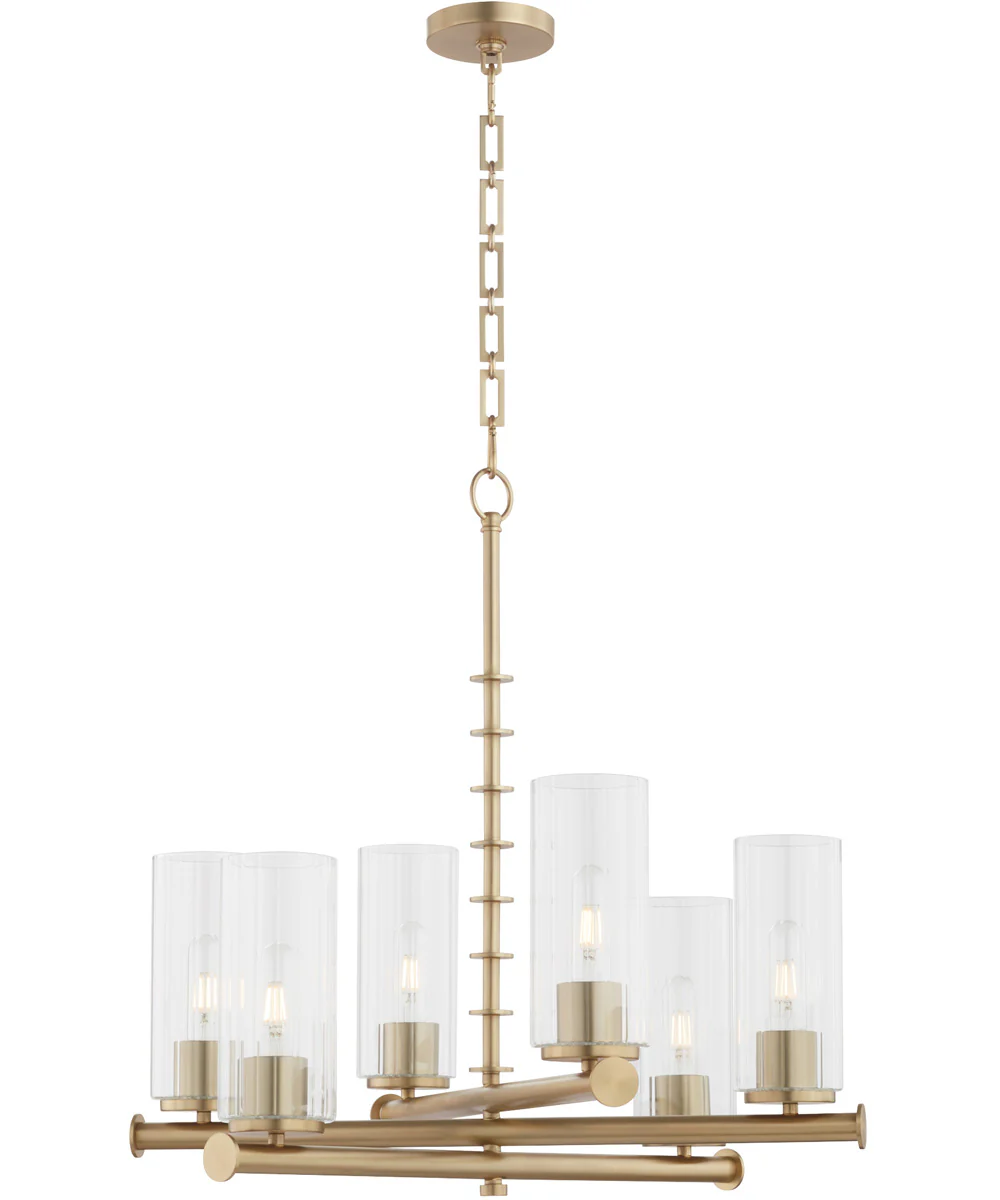 Tamara Day's Mercier 6-light Chandelier Aged Brass - Image 4