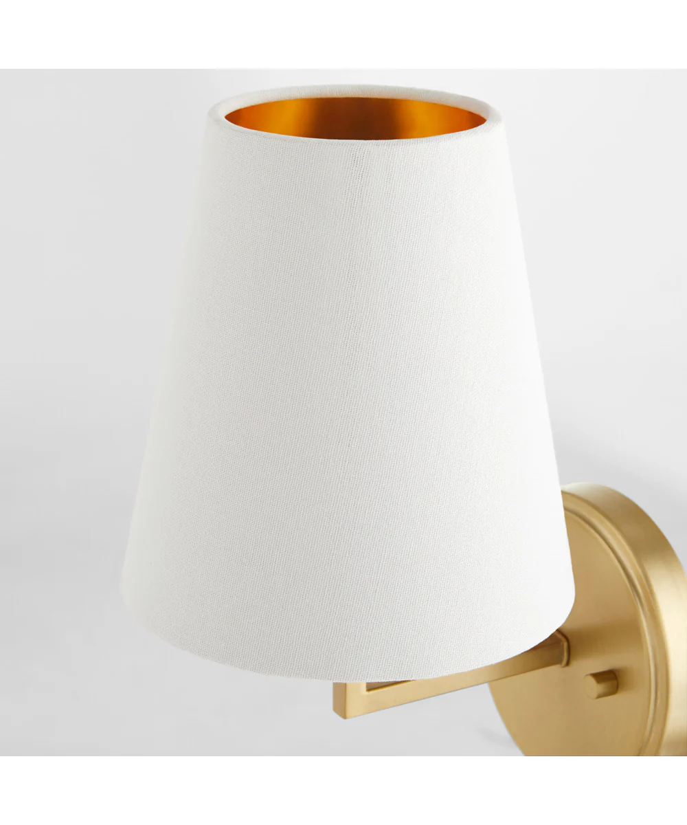 Karnes 1-light Wall Mount Light Fixture Aged Brass - Image 4
