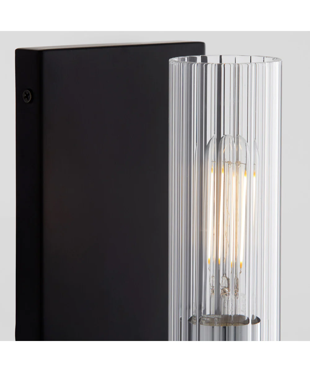 Kilbey 1-light Bath Vanity Light Matte Black w/ Chrome - Image 4
