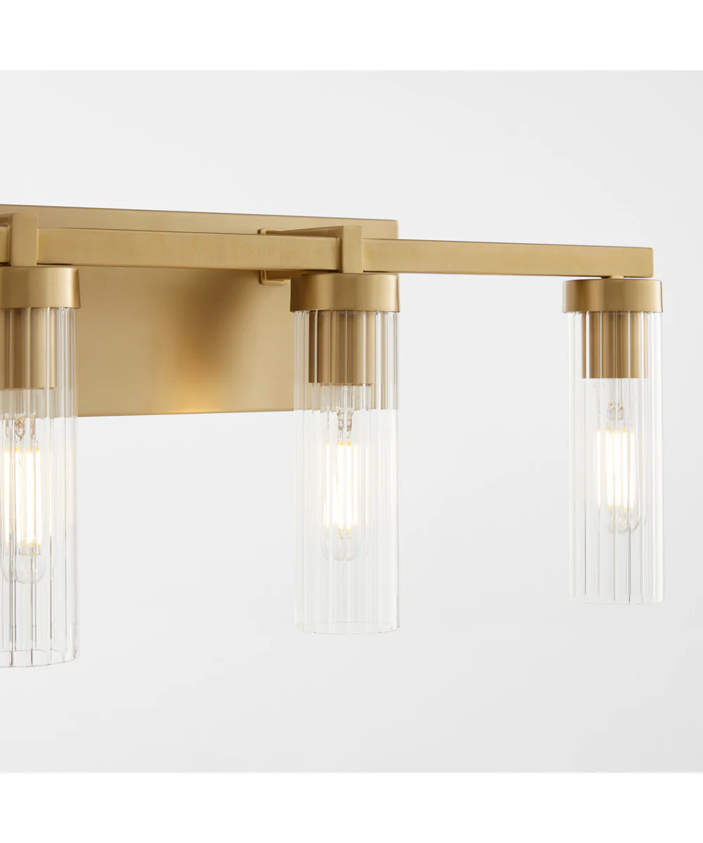 Kilbey 4-light Bath Vanity Light Aged Brass - Image 3