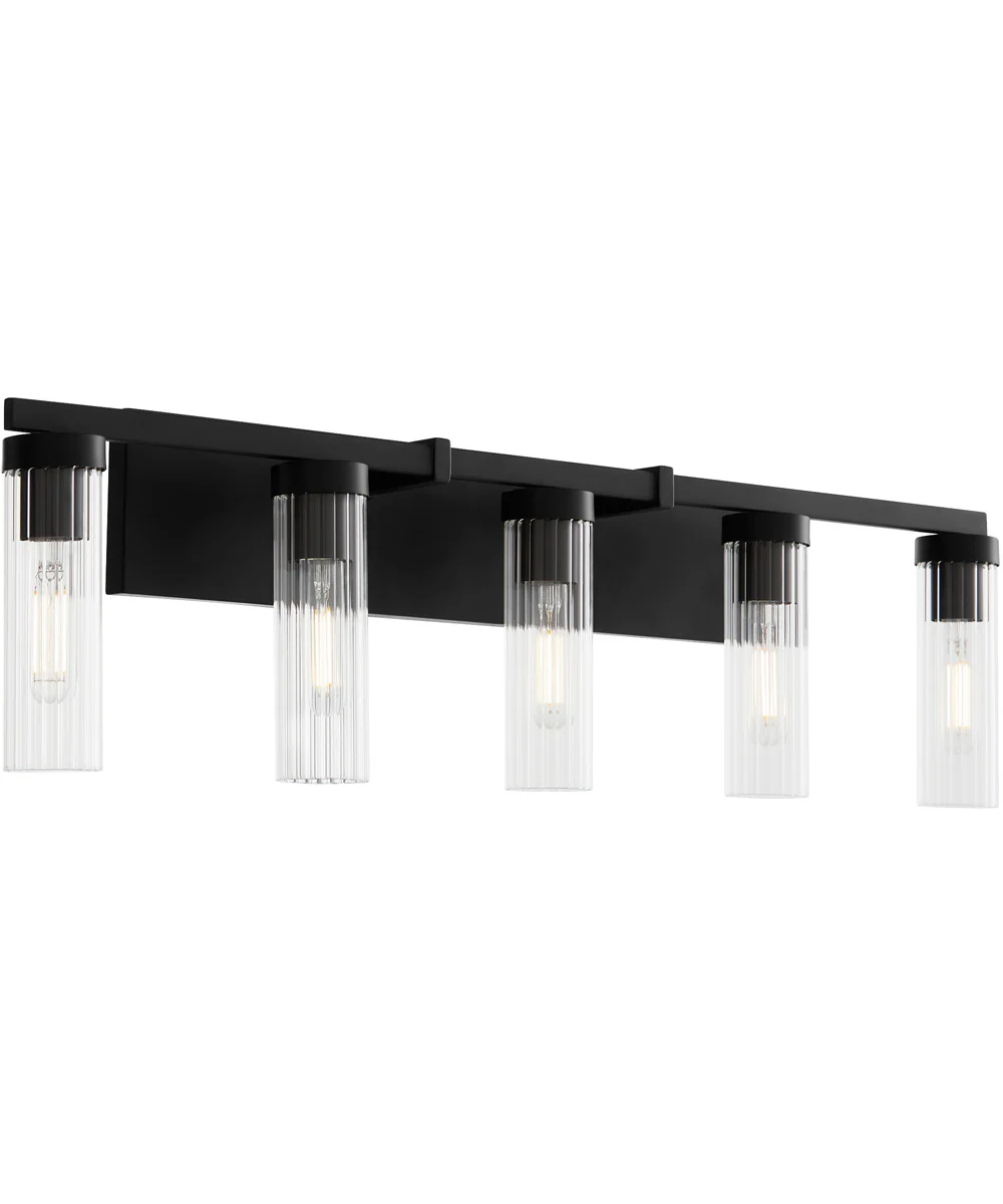 Kilbey 5-light Bath Vanity Light Matte Black - Image 2