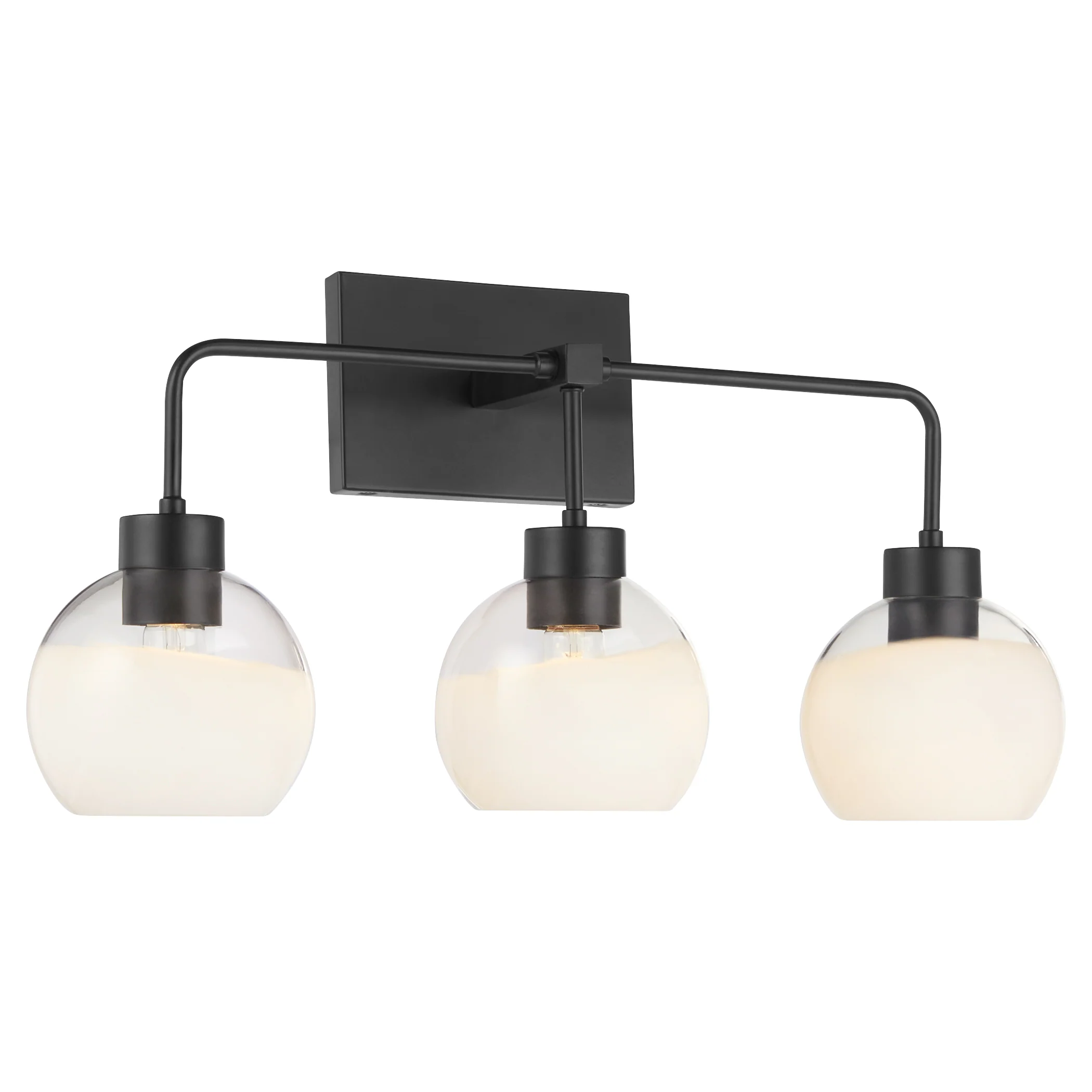 Lacy 3-light Bath Vanity Light Matte Black - Image 2