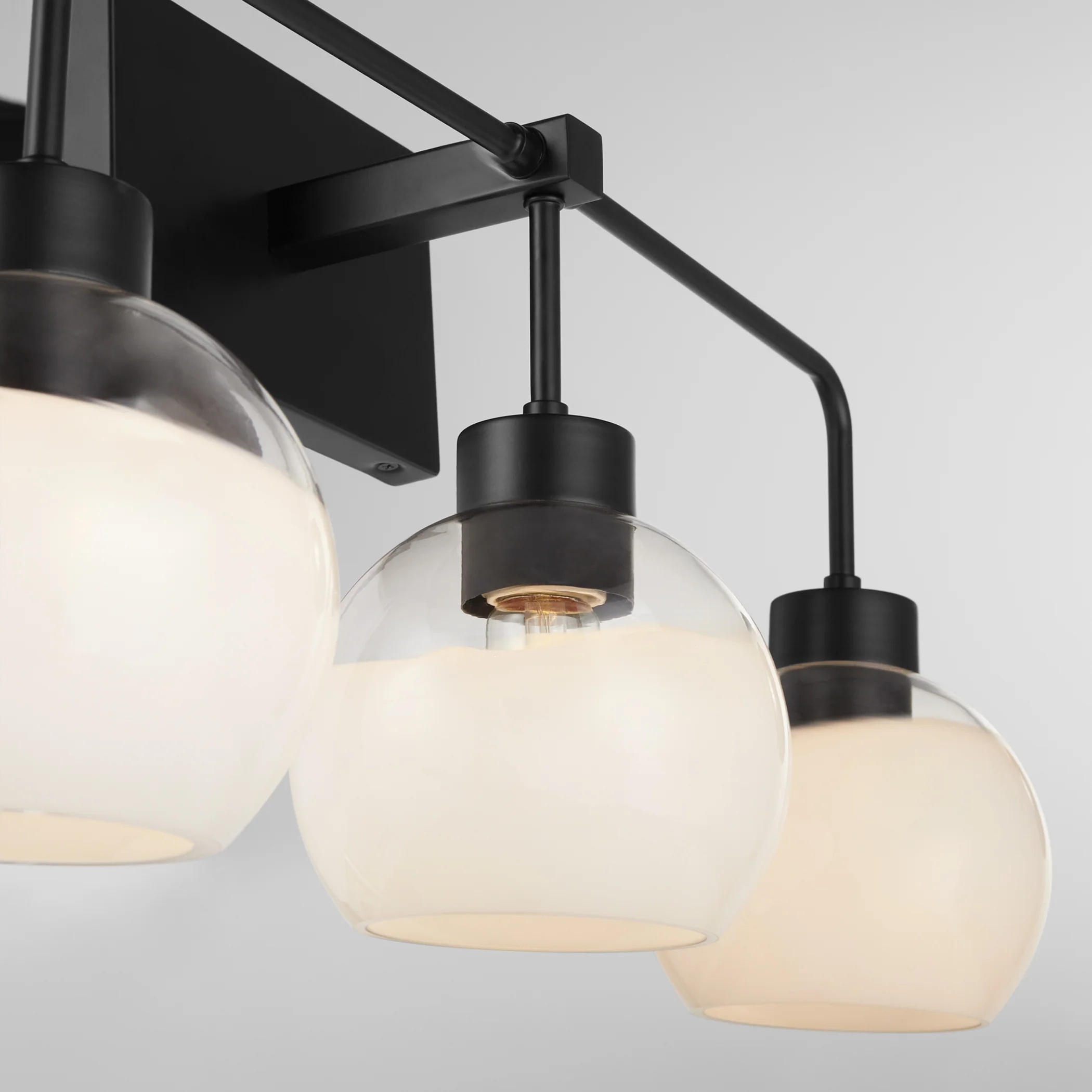 Lacy 3-light Bath Vanity Light Matte Black - Image 3