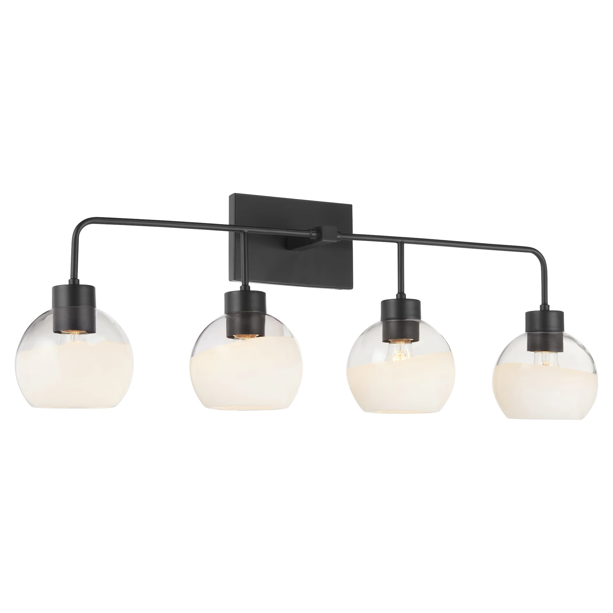 Lacy 4-light Bath Vanity Light Matte Black - Image 2