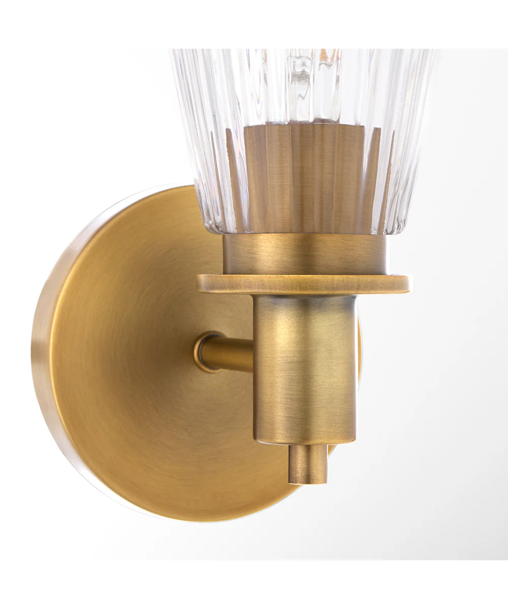 Lawton 1-light Wall Mount Light Fixture Brushed Brass - Image 4