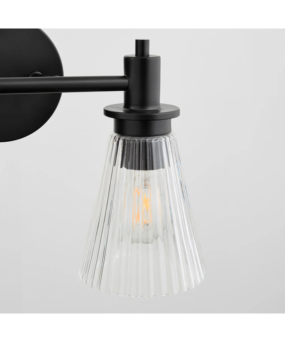 Lawton 2-light Bath Vanity Light Matte Black - Image 4