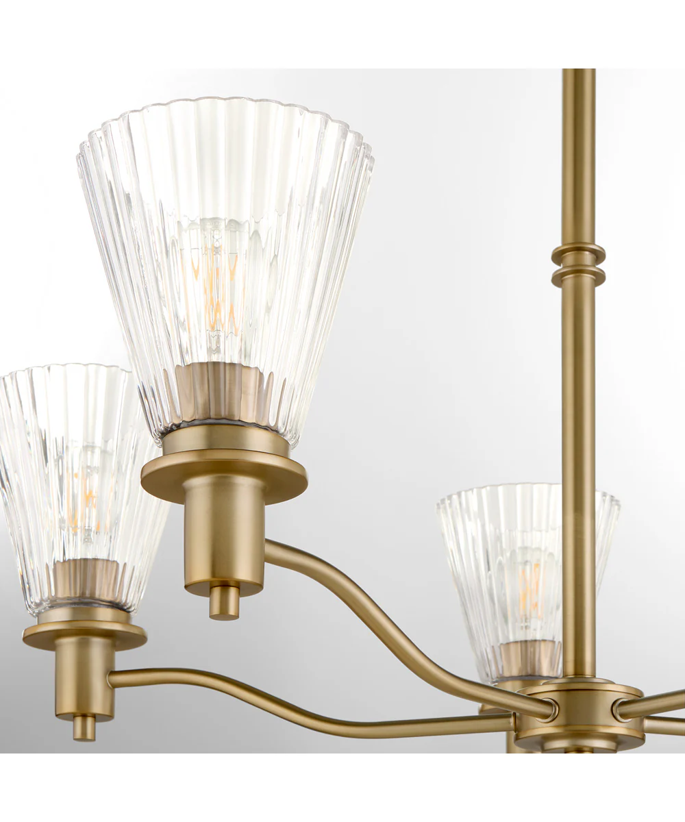 Lawton 5-light Chandelier Brushed Brass - Image 3