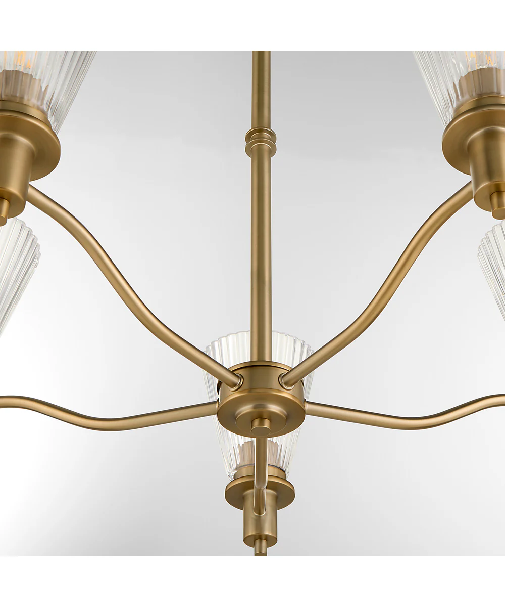 Lawton 5-light Chandelier Brushed Brass - Image 4