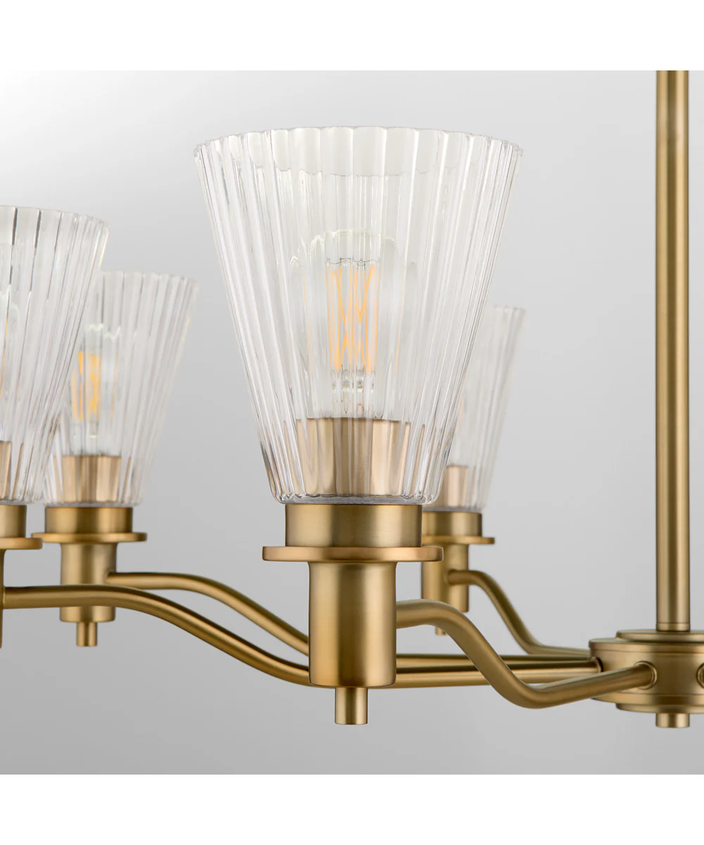 Lawton 8-light Chandelier Brushed Brass - Image 3