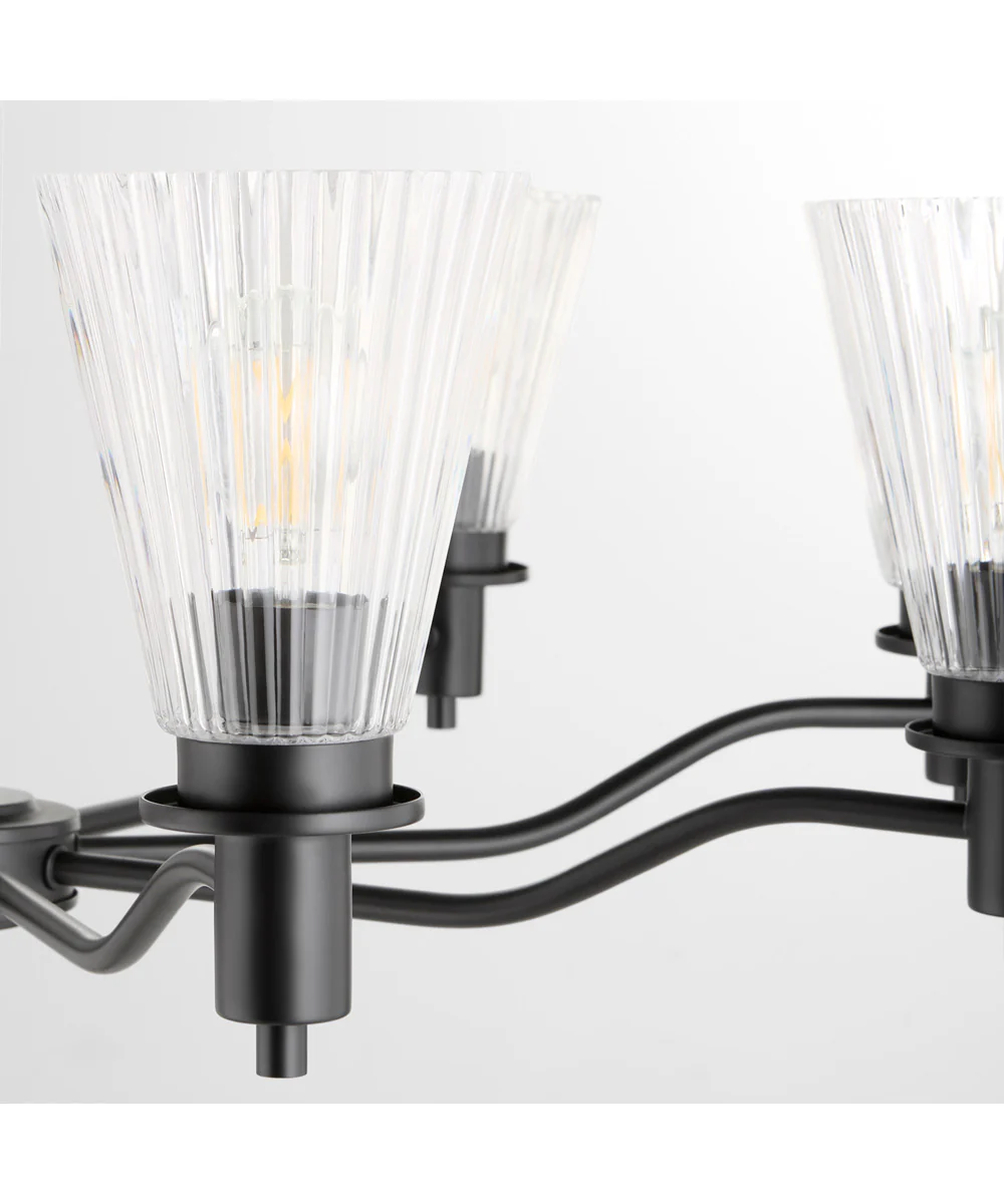Lawton 8-light Chandelier Matte Black - Image 3