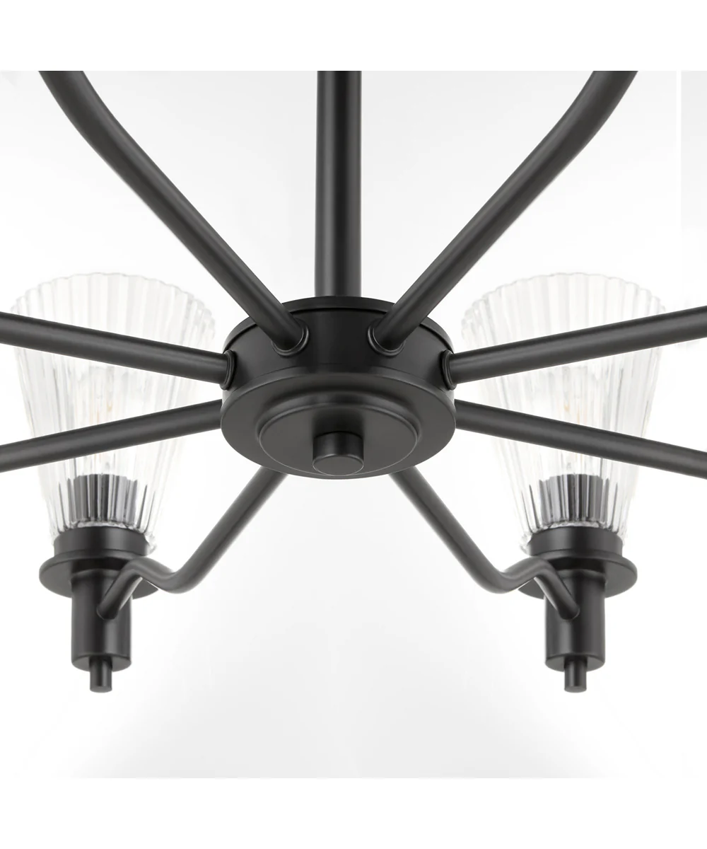 Lawton 8-light Chandelier Matte Black - Image 4