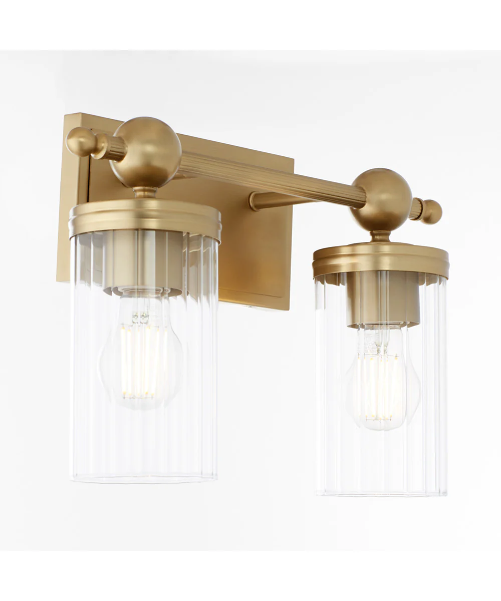 Tamara Day's Lee Boulevard 2-light Bath Vanity Light Aged Brass - Image 5