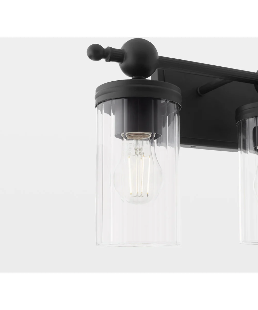 Tamara Day's Lee Boulevard 3-light Bath Vanity Light Matte Black - Image 4