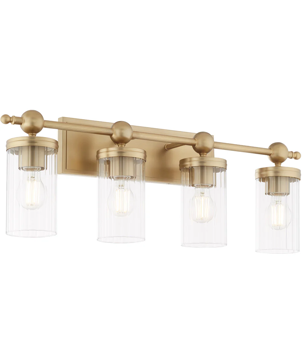 Tamara Day's Lee Boulevard 4-light Bath Vanity Light Aged Brass - Image 3
