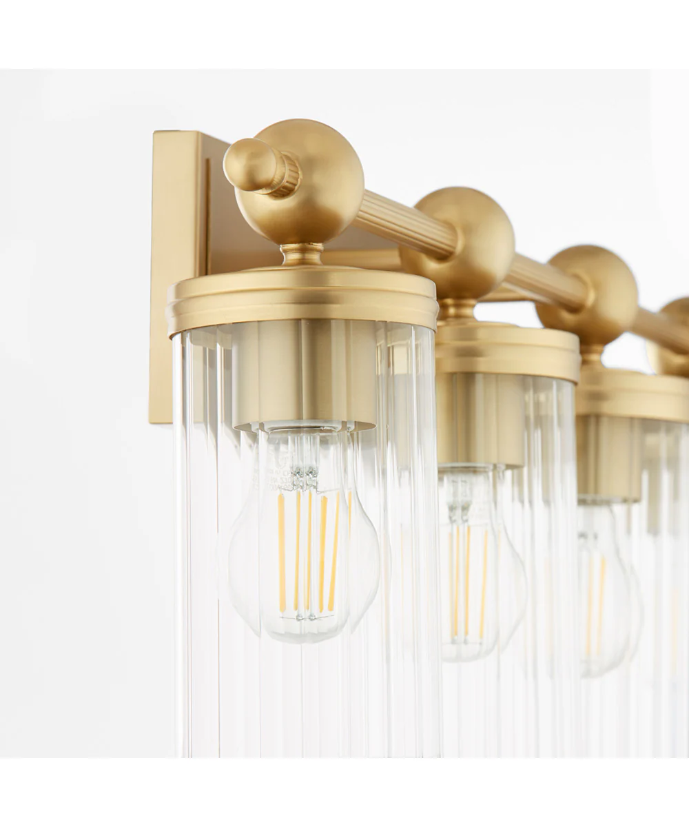 Tamara Day's Lee Boulevard 4-light Bath Vanity Light Aged Brass - Image 5
