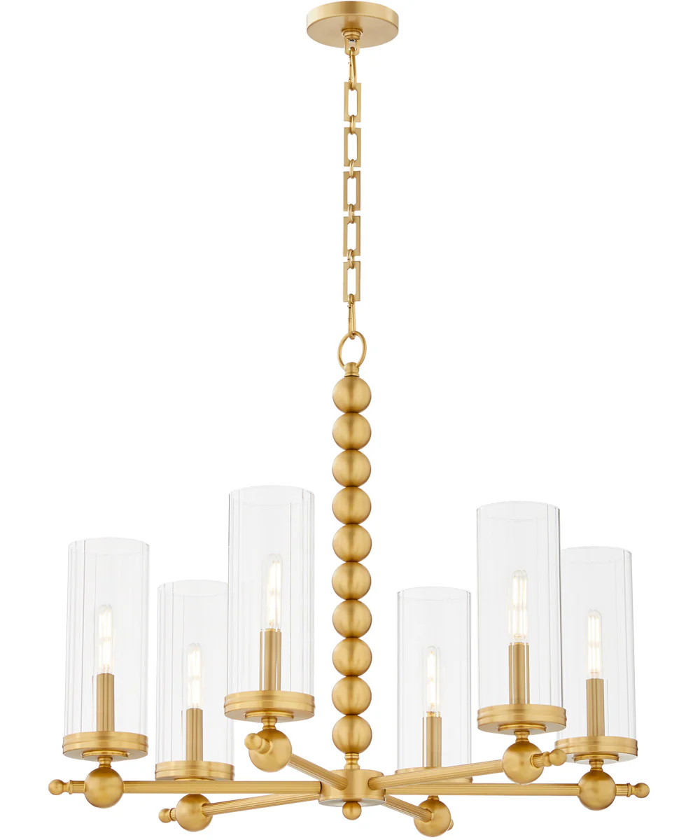 Tamara Day's Lee Boulevard 6-light Chandelier Aged Brass - Image 3