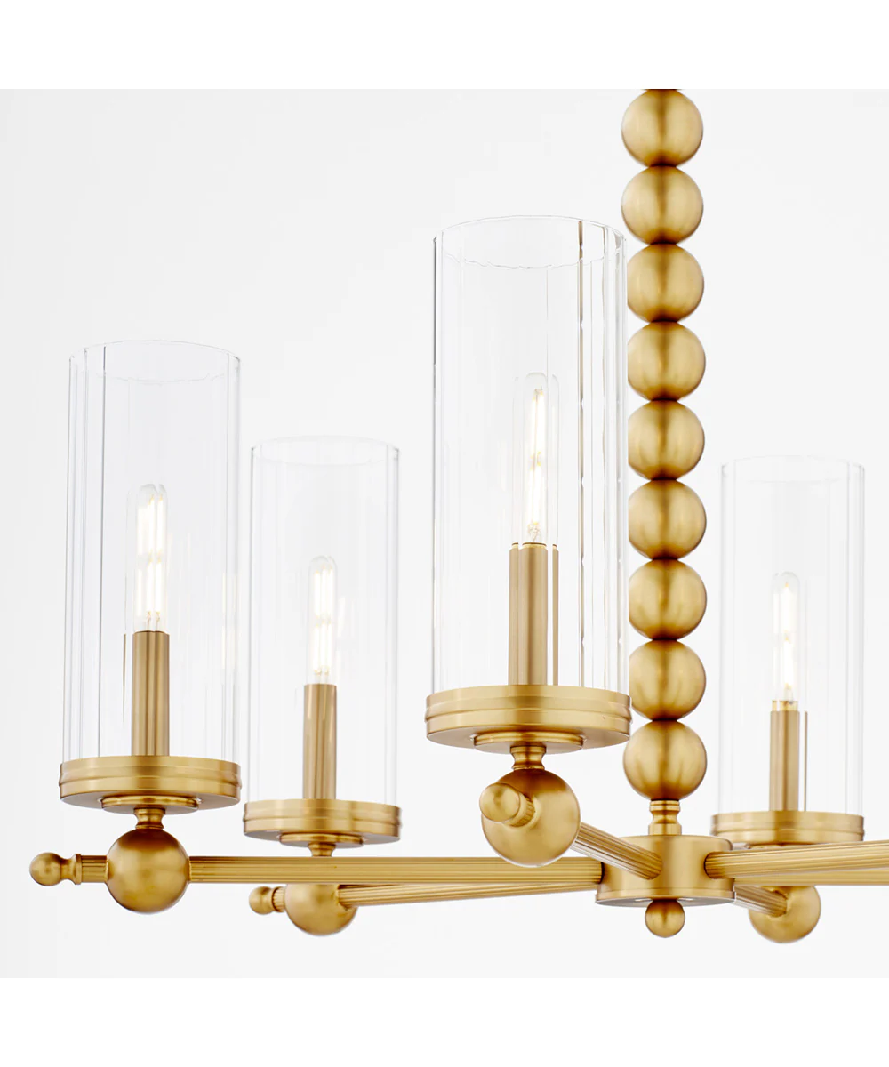 Tamara Day's Lee Boulevard 6-light Chandelier Aged Brass - Image 4
