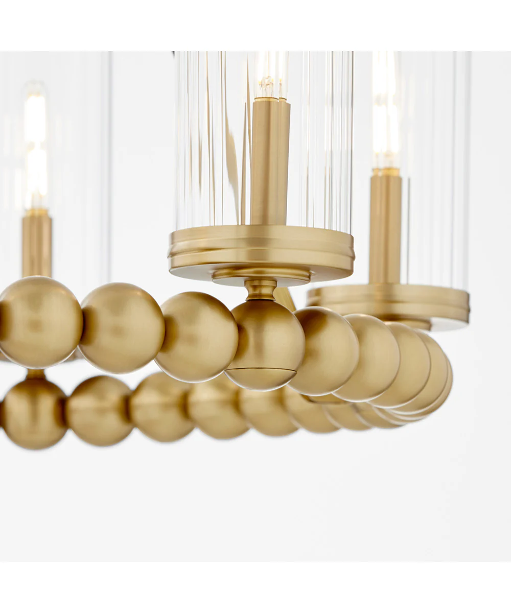 Tamara Day's Lee Boulevard 6-light Chandelier Aged Brass - Image 5