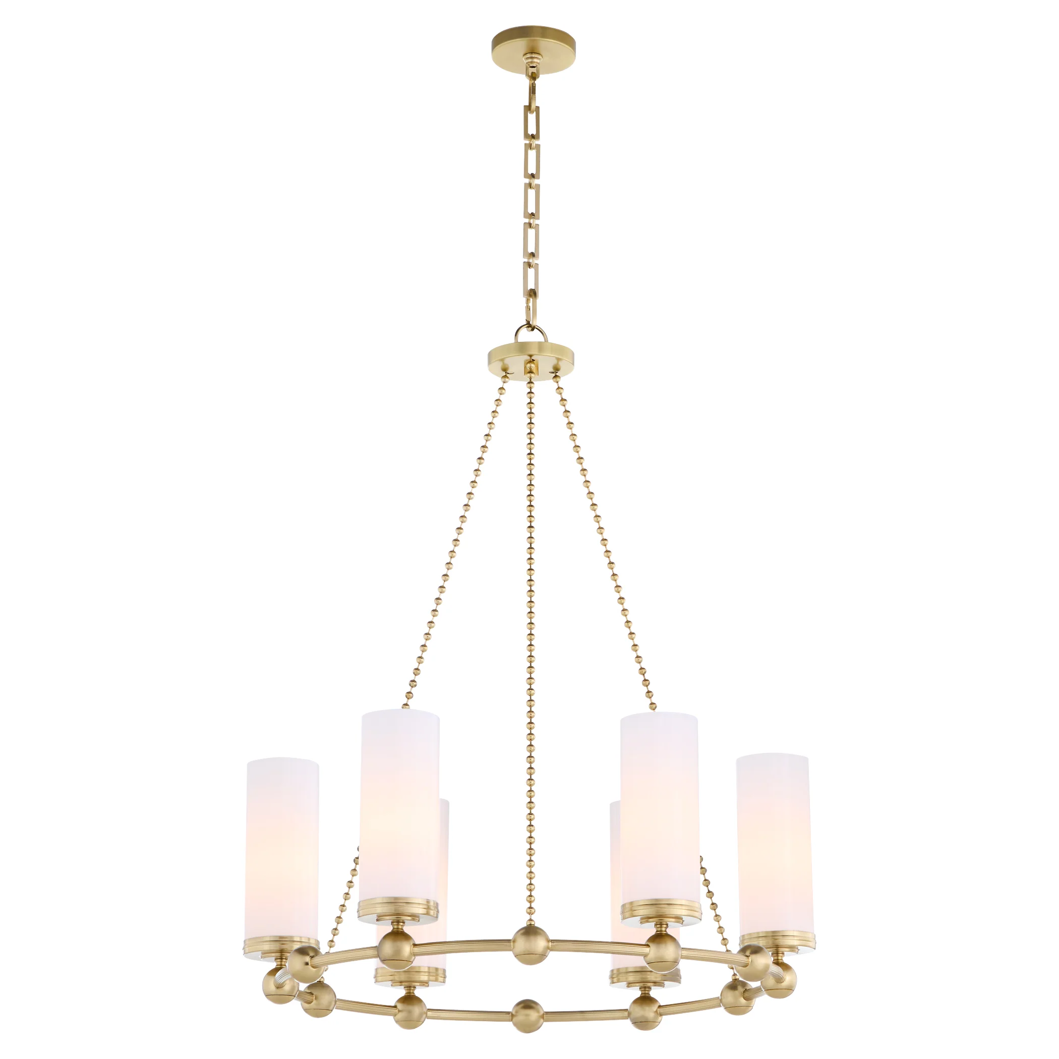 Lee Boulevard 6-light Chandelier Aged Brass - Image 2
