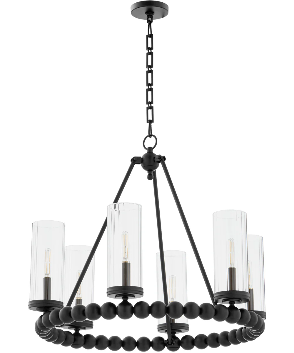 Tamara Day's Lee Boulevard 6-light Chandelier Matte Black