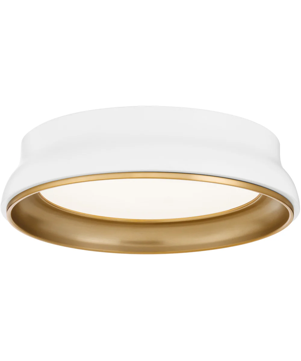 Legend Ceiling Flush Mount Studio White|Brushed Brass - Image 2