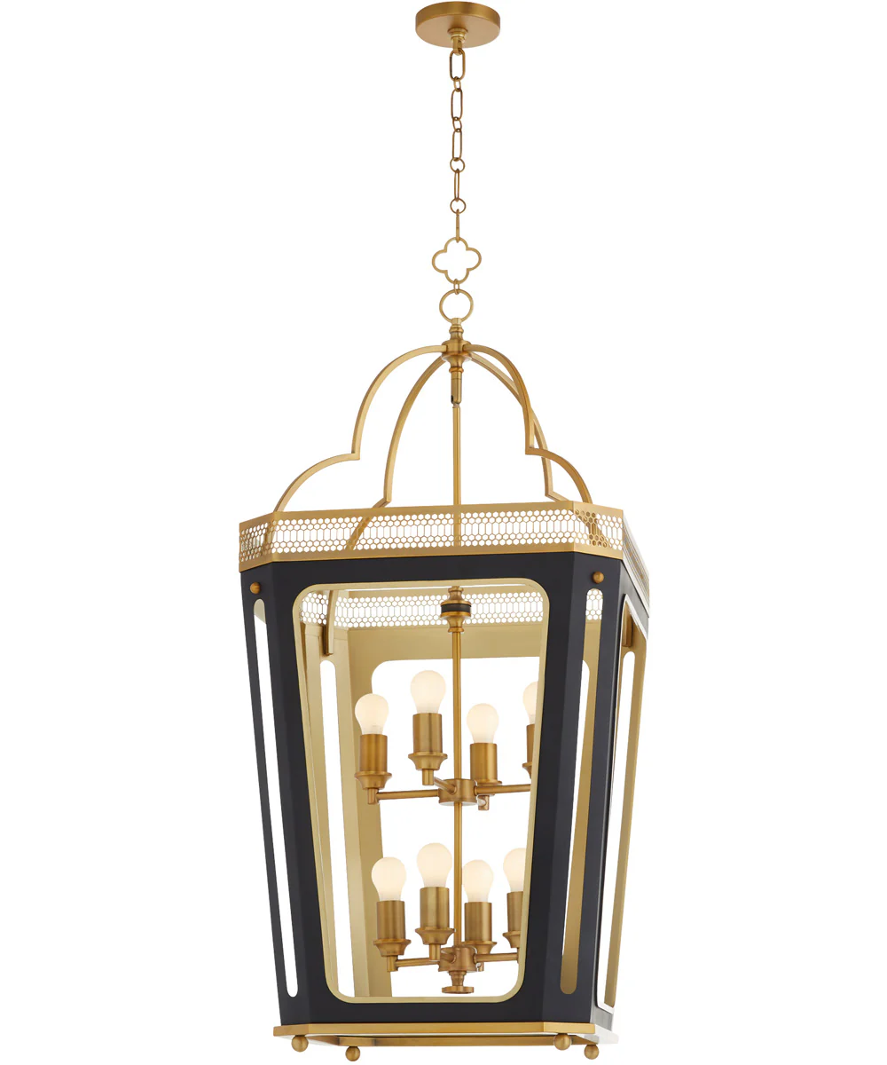 Loire 8-light Pendant Matte Black|Brushed Brass - Image 2
