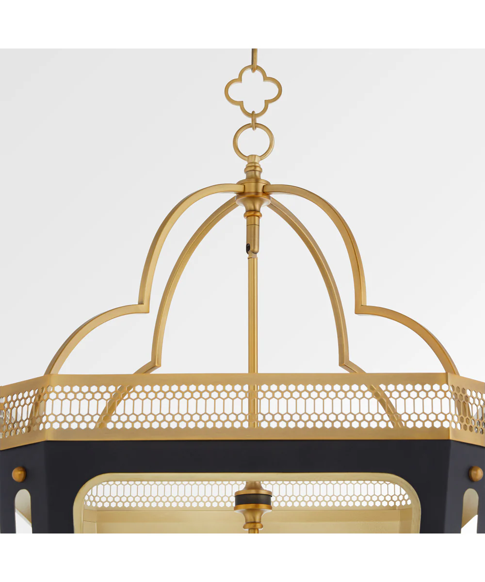 Loire 8-light Pendant Matte Black|Brushed Brass - Image 3