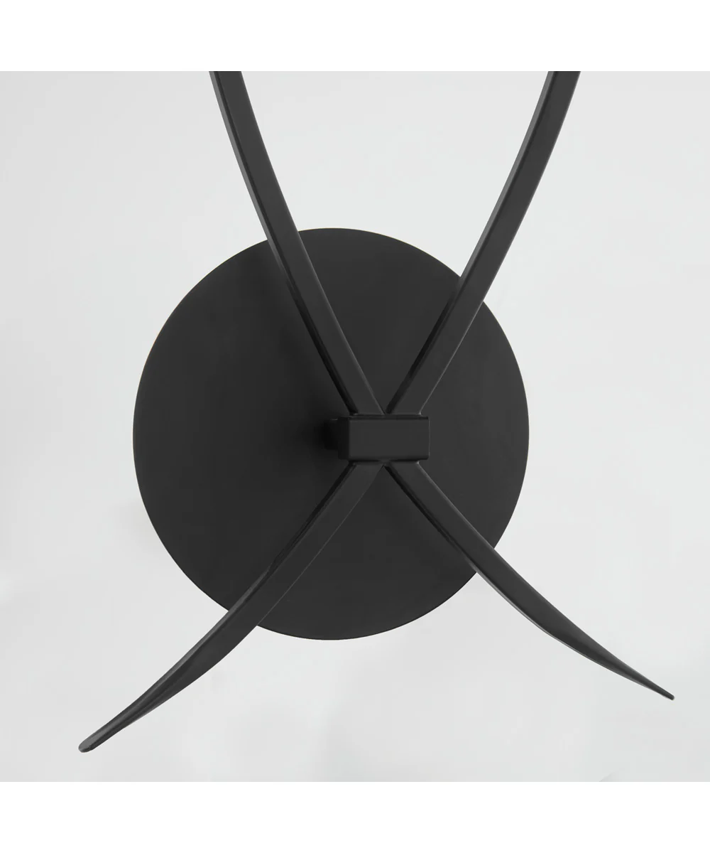Majesty 2-light Wall Mount Light Fixture Matte Black - Image 4