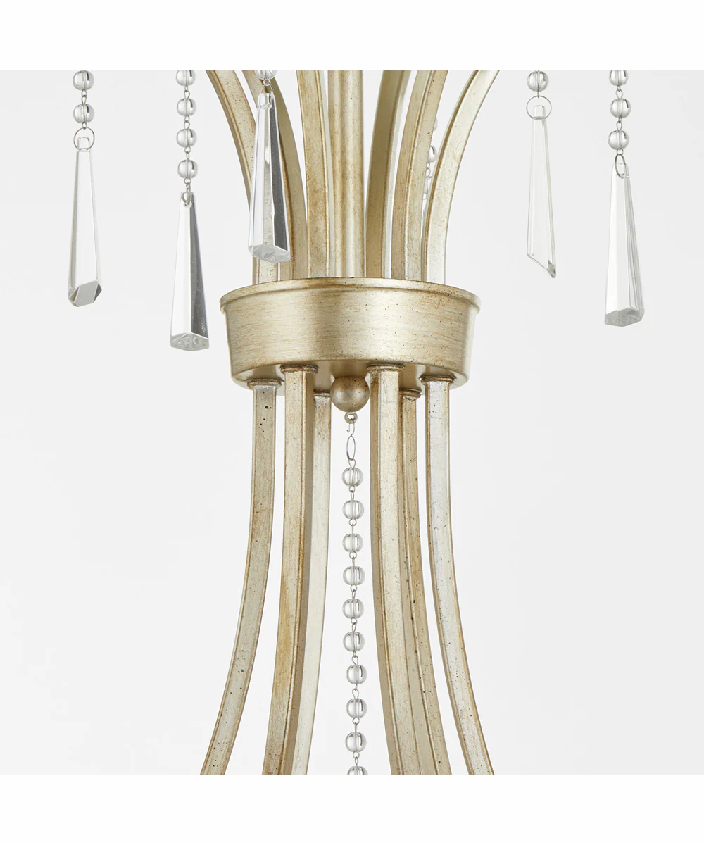 Malin 6-light Chandelier Antique Silver - Image 3