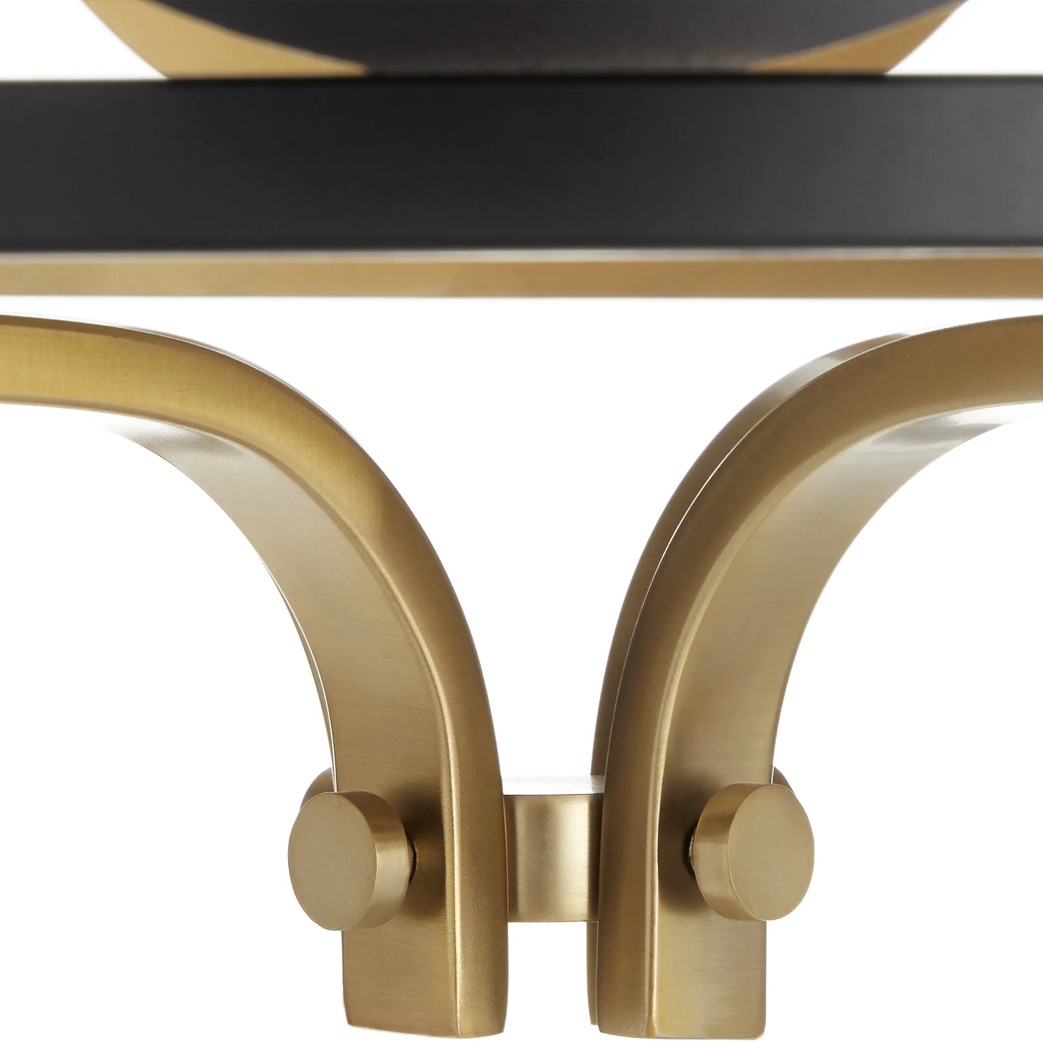 Mariposa 3-light Pendant Matte Black w/Aged Brass - Image 5
