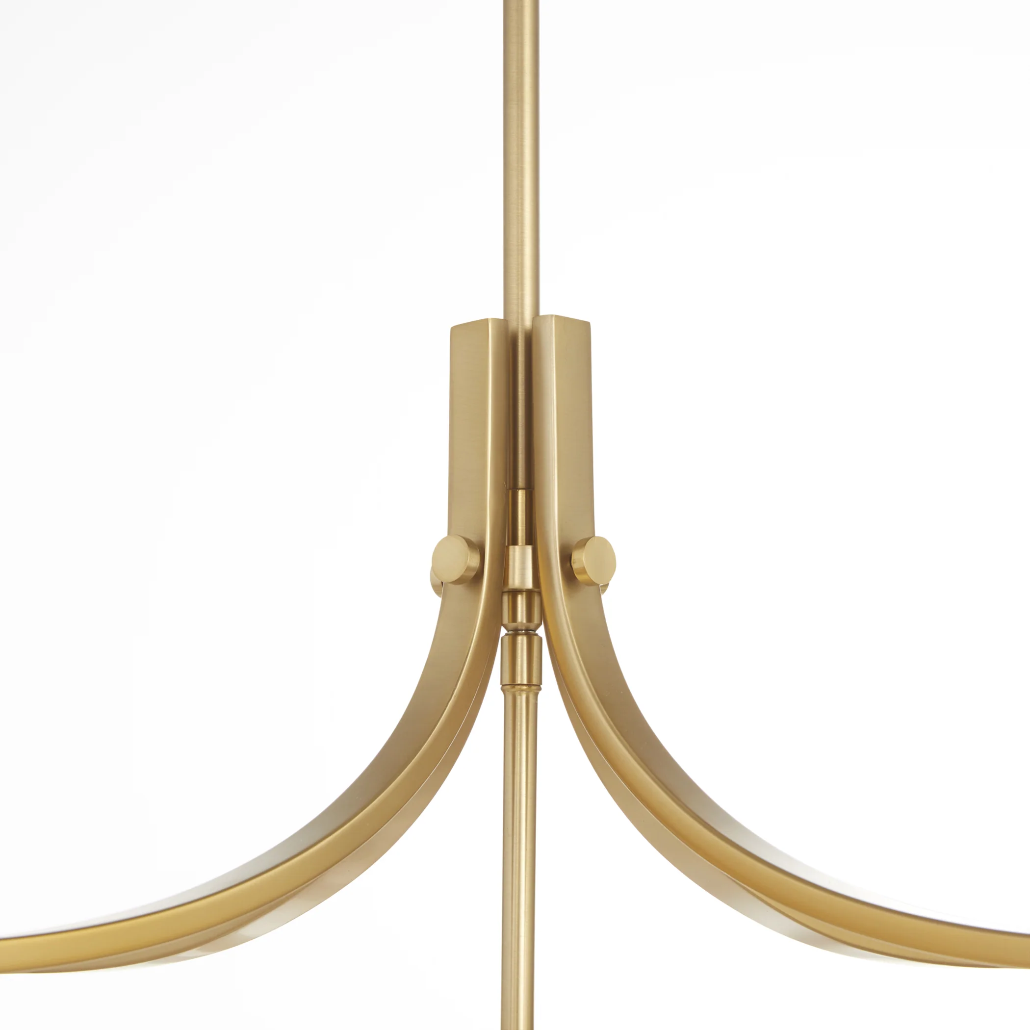 Mariposa 5-light Pendant Matte Black w/Aged Brass - Image 3