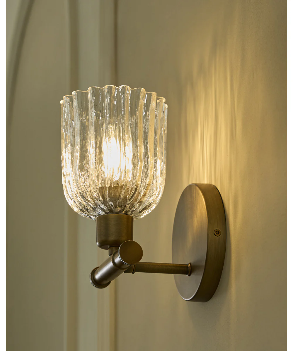 Meriam 1-light Wall Mount Light Fixture Brushed Brass - Image 8