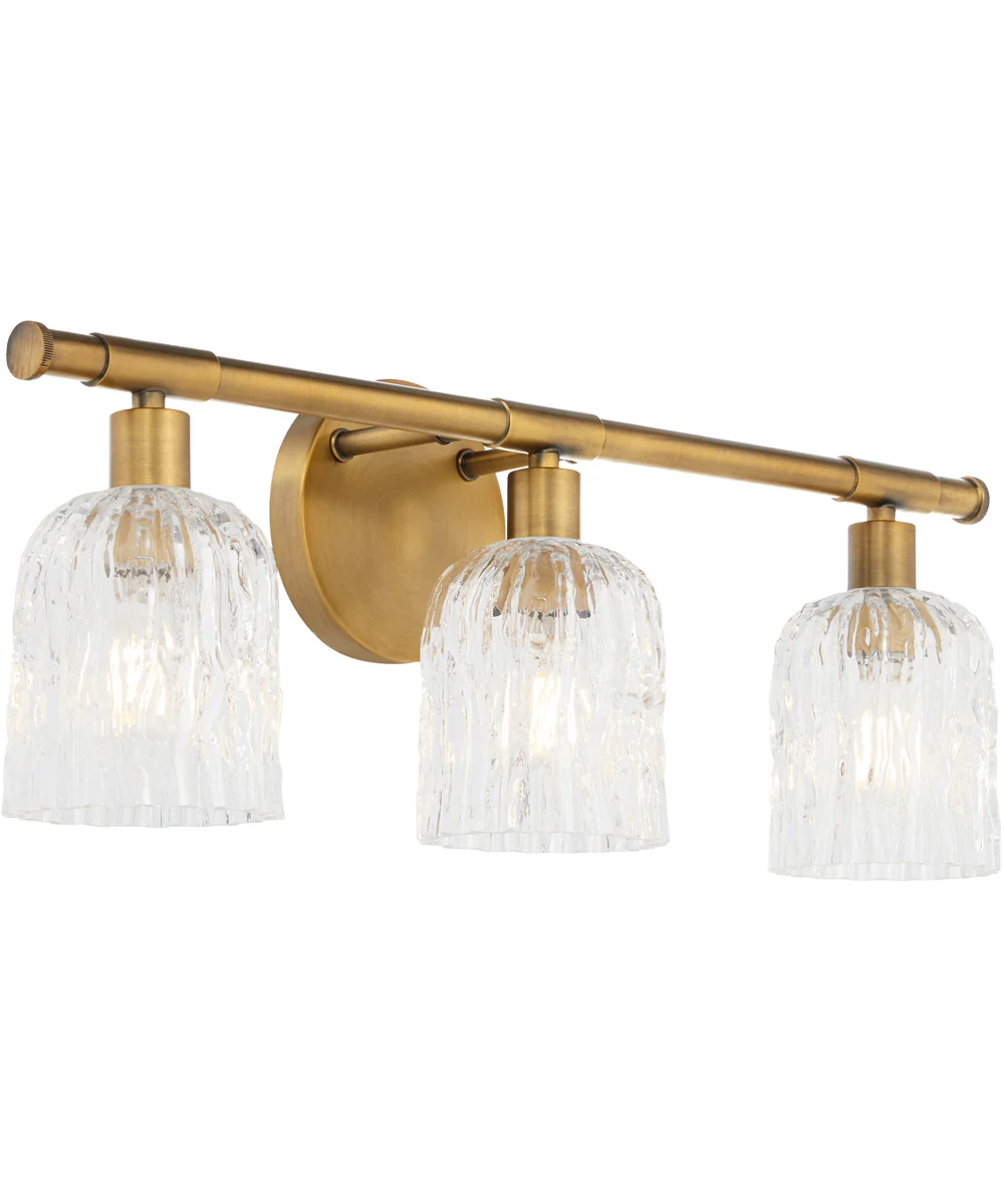 Meriam 3-light Bath Vanity Light Brushed Brass - Image 2