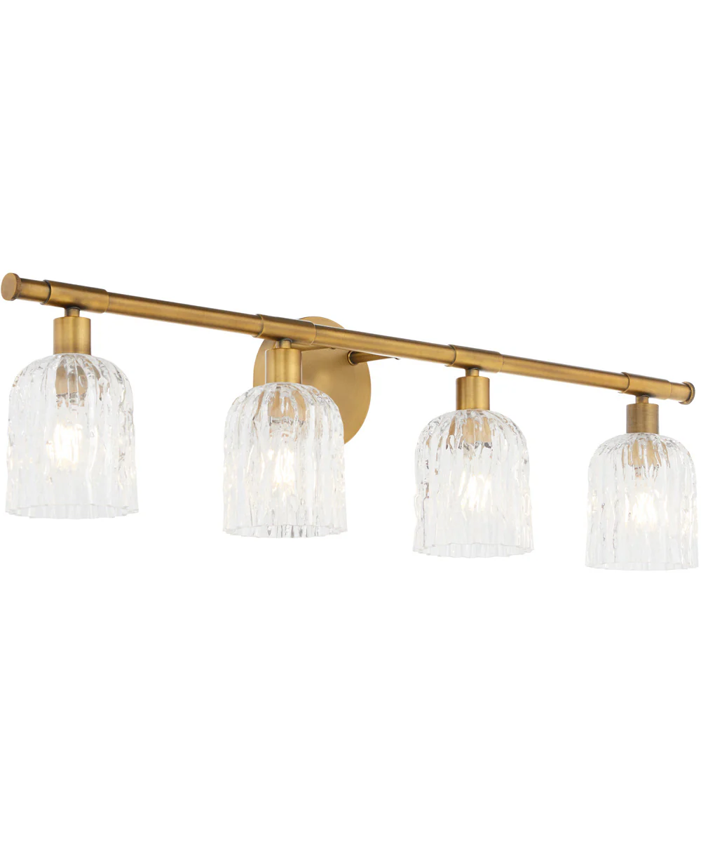 Meriam 4-light Bath Vanity Light Brushed Brass - Image 2