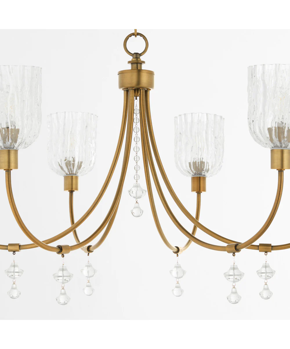 Meriam 6-light Chandelier Brushed Brass - Image 3