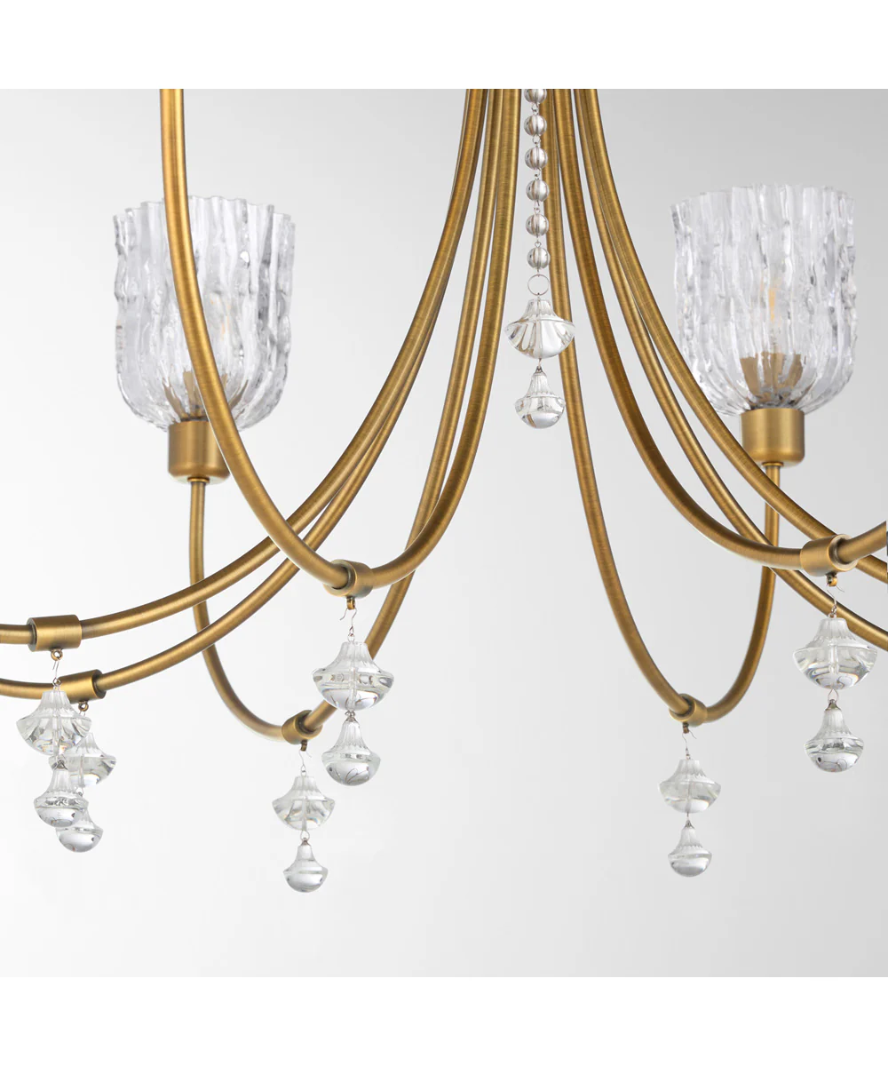 Meriam 8-light Chandelier Brushed Brass - Image 3