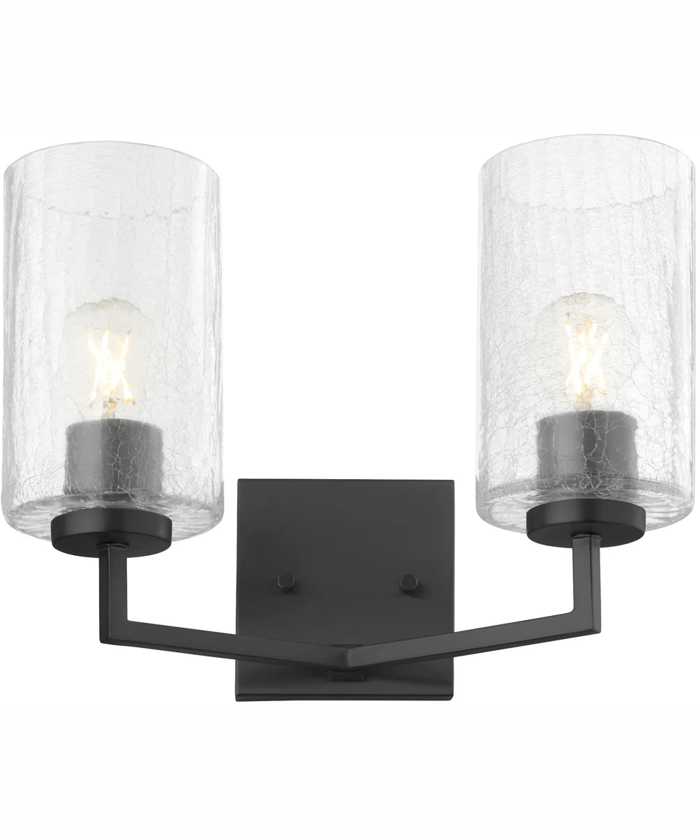 Merrick 2-light Wall Mount Light Fixture Matte Black - Image 2