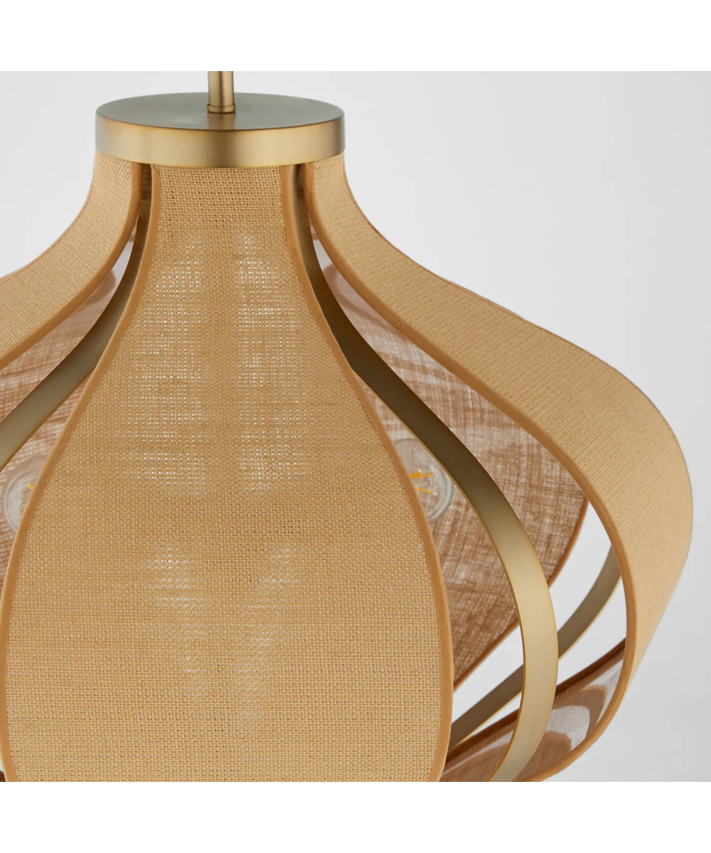 Monroe 3-light Pendant Aged Brass - Image 5