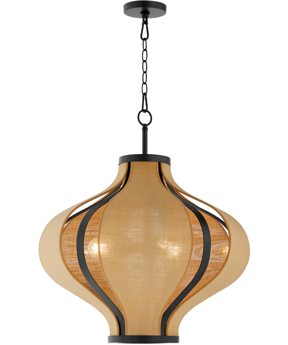 Monroe 3-light Pendant Matte Black - Image 2