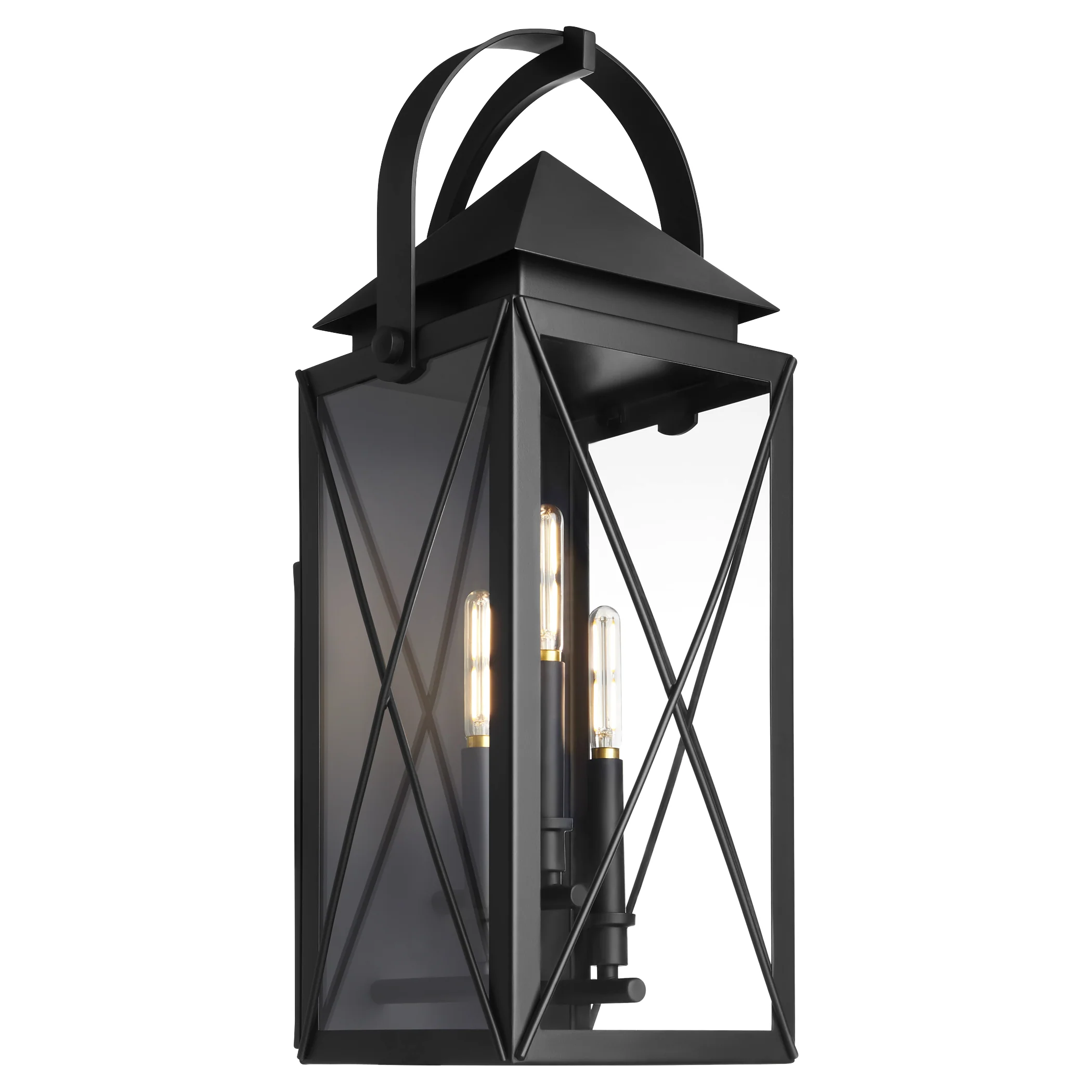 Mystic 3-light Outdoor Wall Lantern Matte Black - Image 2