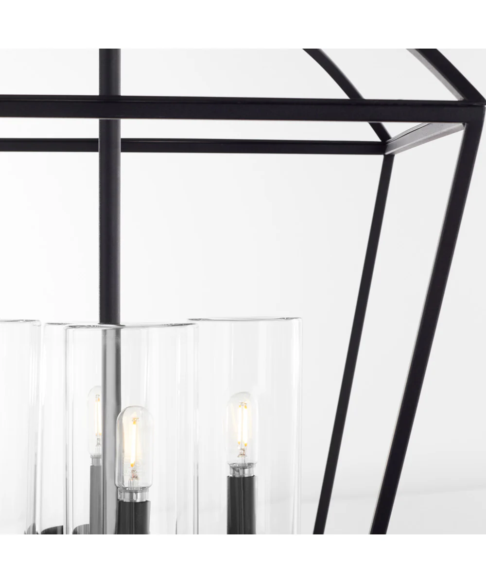 Odeon 4-light Pendant Matte Black - Image 3