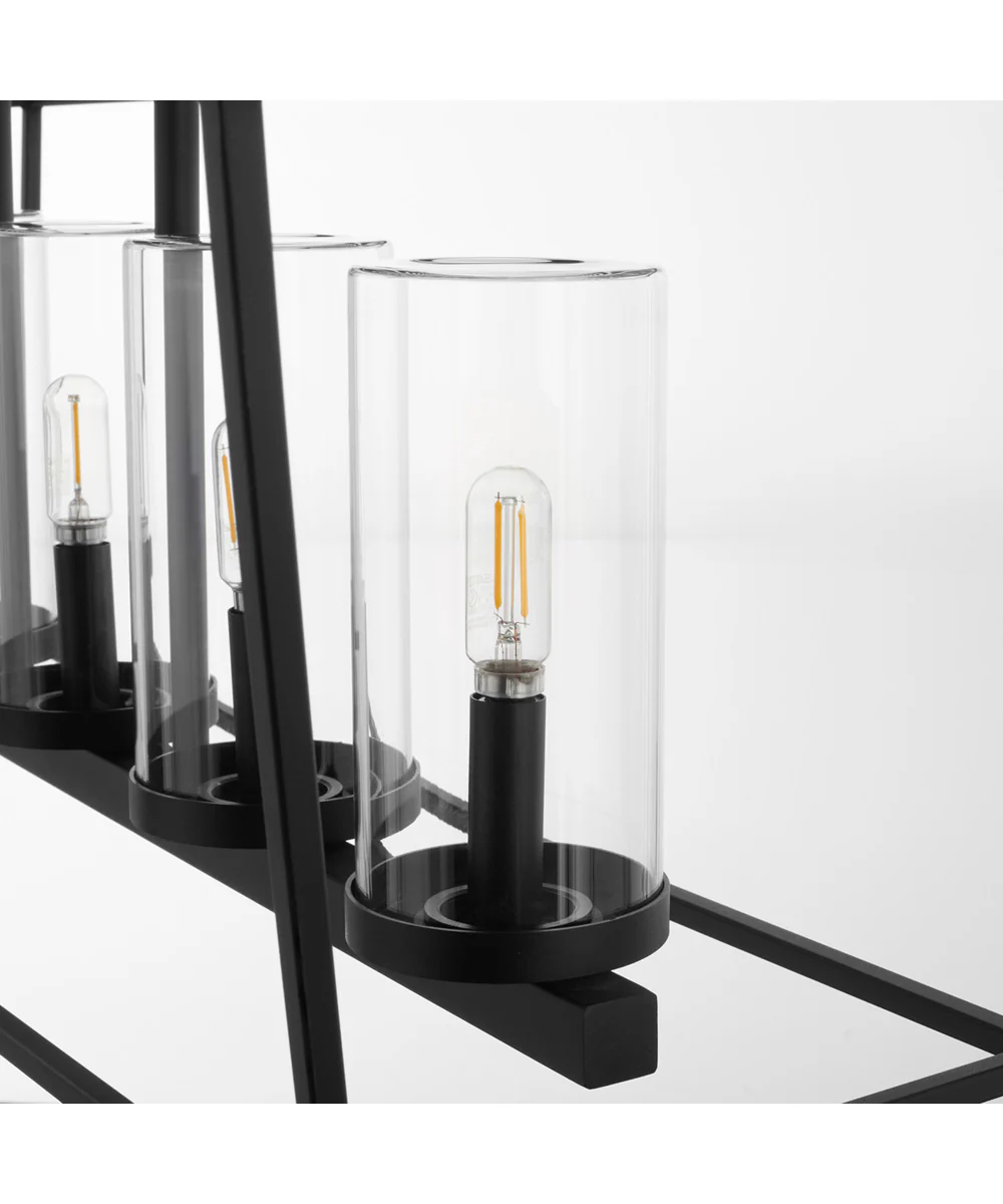 Odeon 5-light Chandelier Matte Black - Image 4