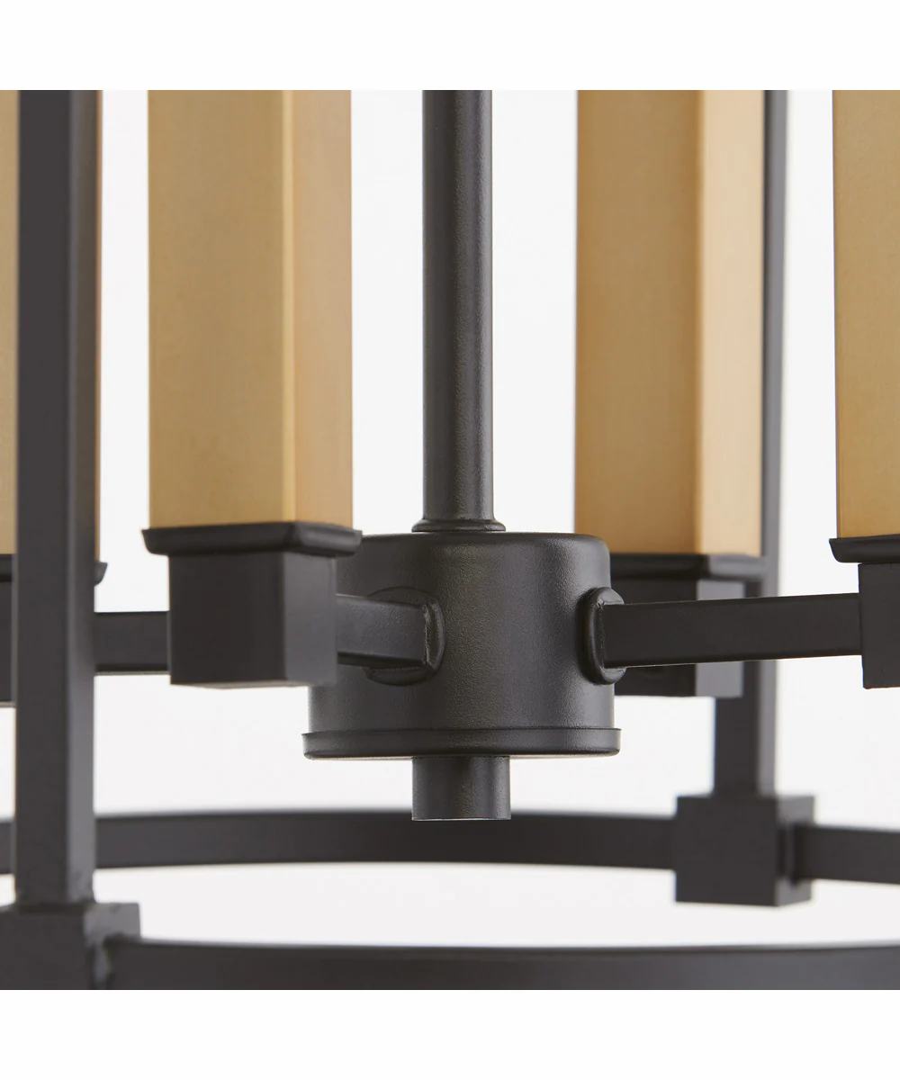 Olympus 4-light Entry Foyer Hall Chandelier Textured Black - Image 2